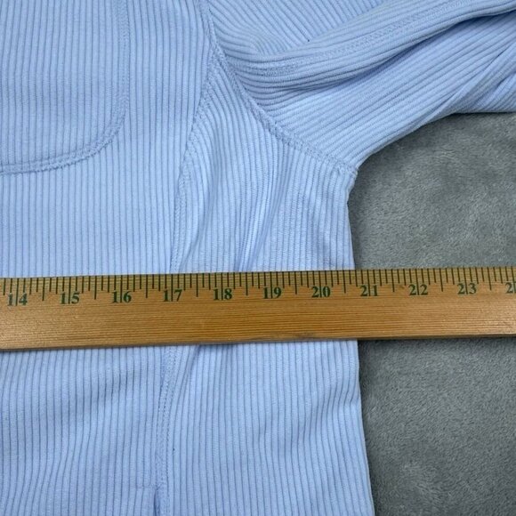 Andrew Marc Womens Light Blue Zip-Up Jacket L 6686 - Picture 4 of 8